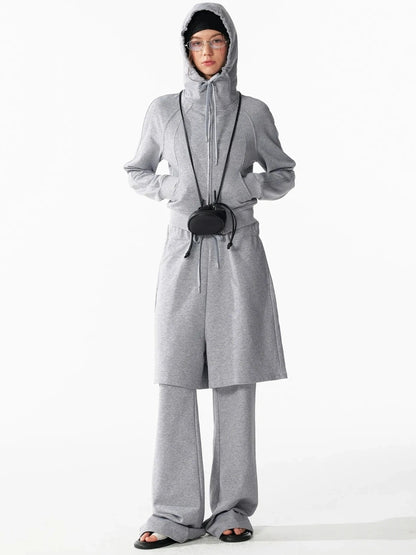 ALINNV STUDIO Slim Fit Cropped Hooded Zip Up Sweatshirt Hoodies/Sweatshirt