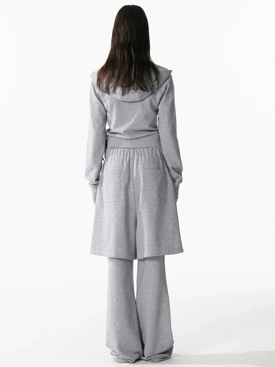 ALINNV STUDIO Slim Fit Cropped Hooded Zip Up Sweatshirt Hoodies/Sweatshirt