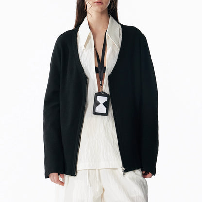 ALINNV_STUDIO_V-neck_Zip_Up_Wool_Knit_Cardigan_MISSTT