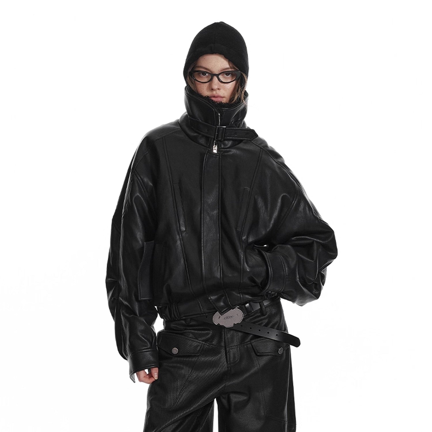 ALINNV_STUDIO_Vintage_Aviator_Cotton_Padded_Leather_Jacket_With_Fur_Collar_MISSTT