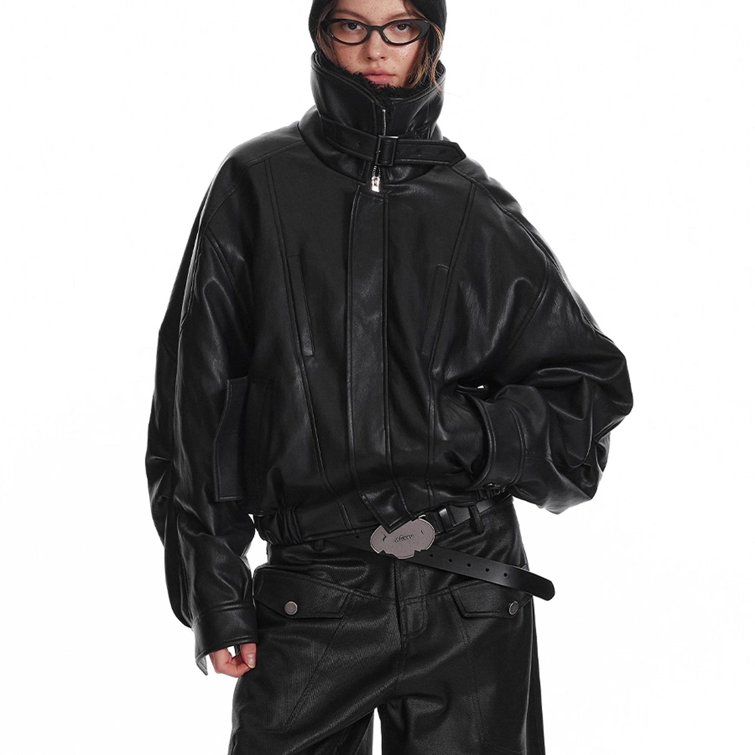 ALINNV_STUDIO_Vintage_Aviator_Cotton_Padded_Leather_Jacket_With_Fur_Collar_MISSTT