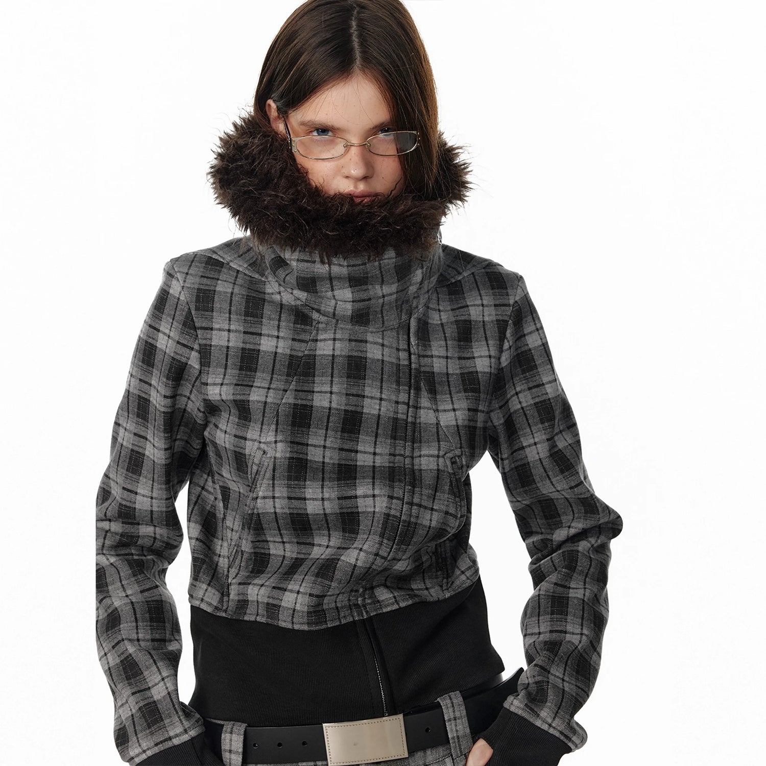 ALINNV_STUDIO_Vintage_Check_Detachable_Faux_Fur_Lined_Hoodie_Coat_MISSTT