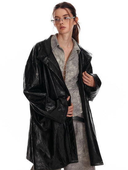 ALINNV STUDIO Vintage Relaxed Wide Leg Pants With Tie Detail Shirt