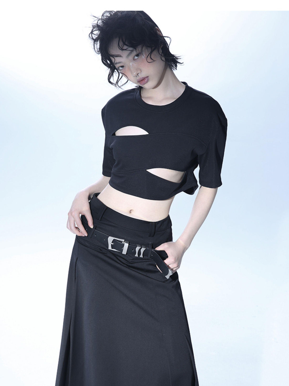 ALINNV STUDIO Wave Form Irregular Zinc Alloy Women&