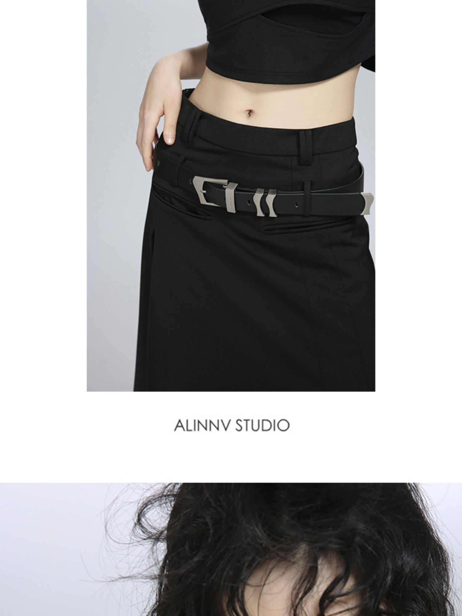 ALINNV STUDIO Wave Form Irregular Zinc Alloy Women&