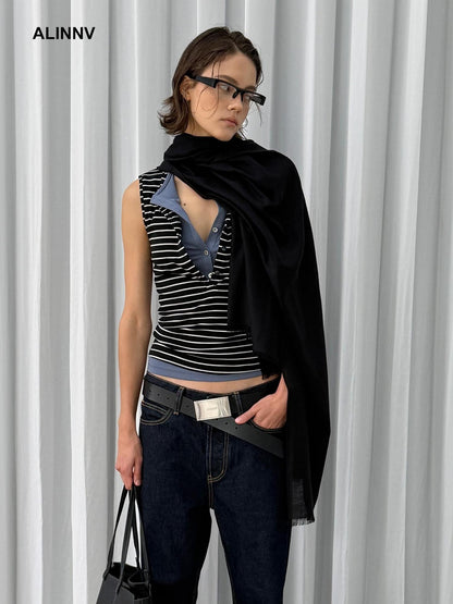 ALINNV Slimming Layered High Stretch Lyocell Women&