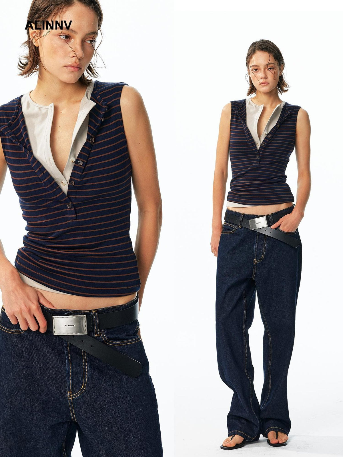 ALINNV Slimming Layered High Stretch Lyocell Women&