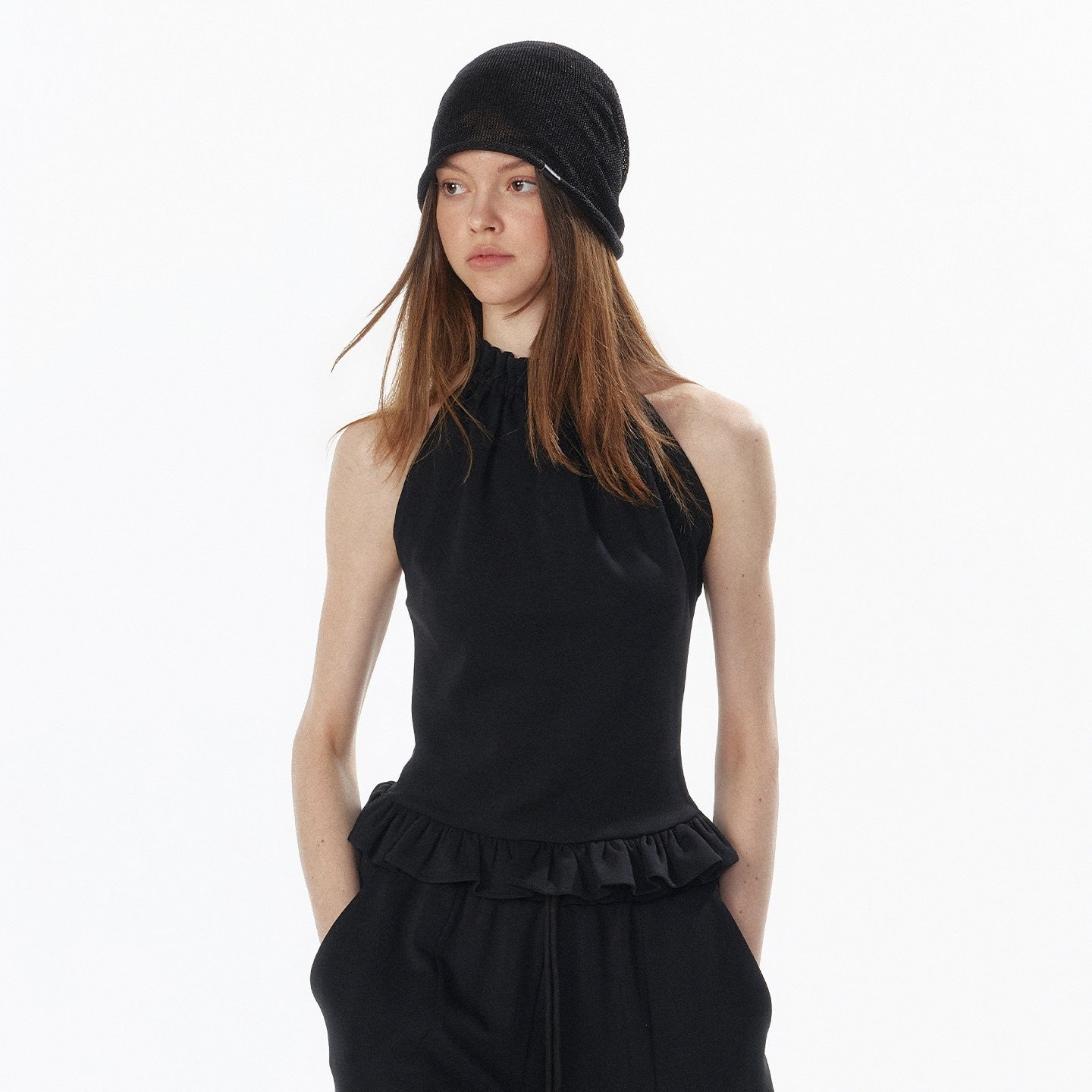 ALINNV_Striped_Ruffle_Hem_Backless_Waist_Women&
