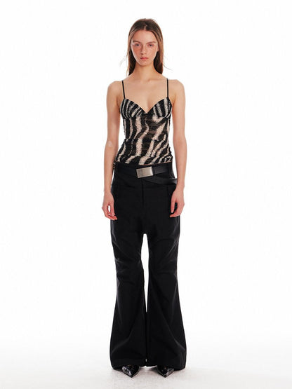 ALINNV Striped Triangle Cup Original Slim Fit Women&