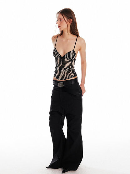 ALINNV Striped Triangle Cup Original Slim Fit Women&