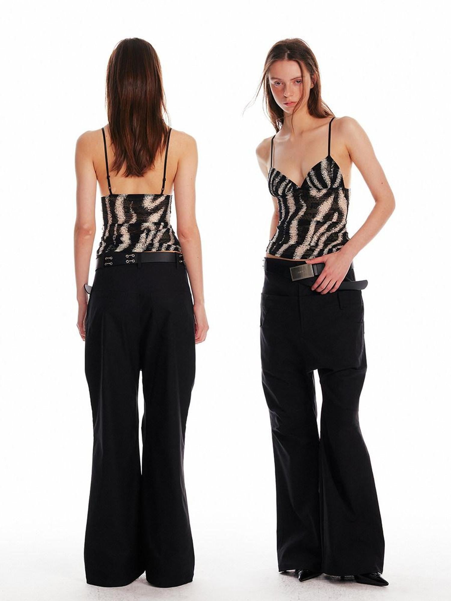 ALINNV Striped Triangle Cup Original Slim Fit Women&