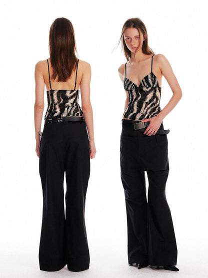 ALINNV Striped Triangle Cup Original Slim Fit Women&