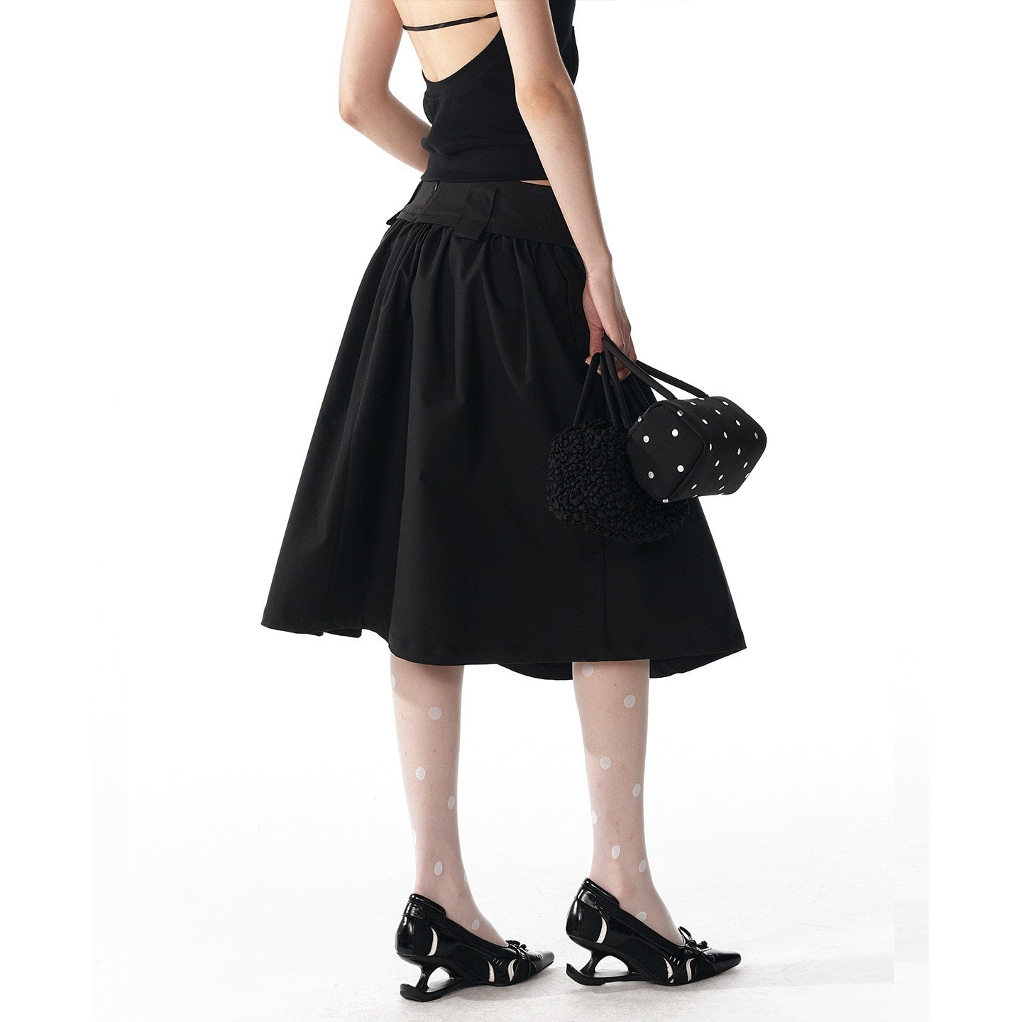 ALINNV_Structured_A_Line_Low_Rise_Loose_Puffy_Solid_Color_Women&