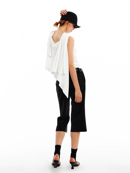 ALINNV Twisted Viscose Faux Two Piece Convertible Shawl Women&