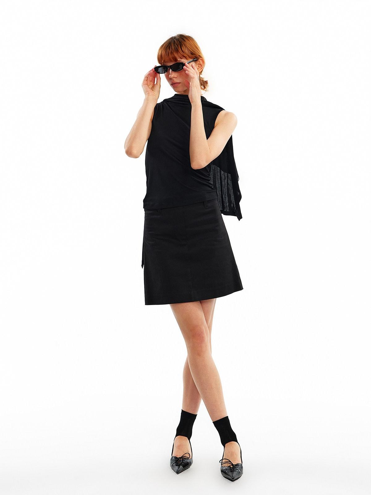ALINNV Twisted Viscose Faux Two Piece Convertible Shawl Women&