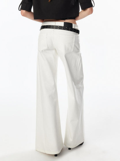 ALINNV Vintage Low Rise Button Fly Loose Fit Women&