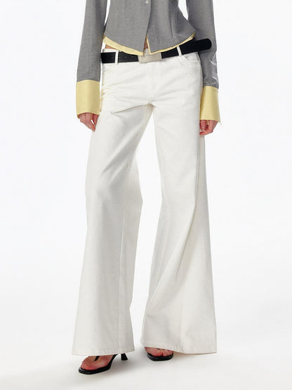 ALINNV Vintage Low Rise Button Fly Loose Fit Women&