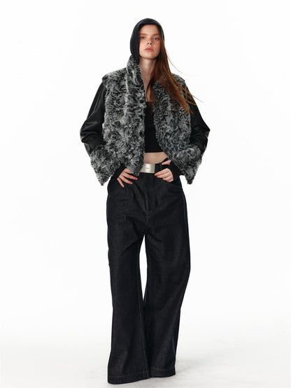 ALINNV Vintage Low Rise Loose Fit Straight Women&