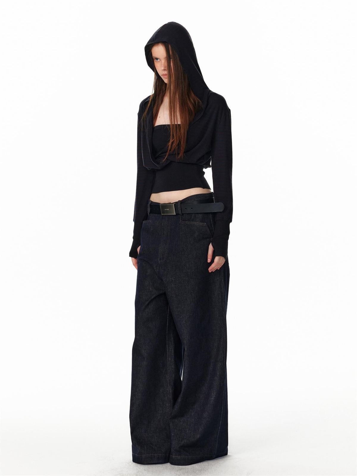 ALINNV Vintage Low Rise Loose Fit Straight Women&