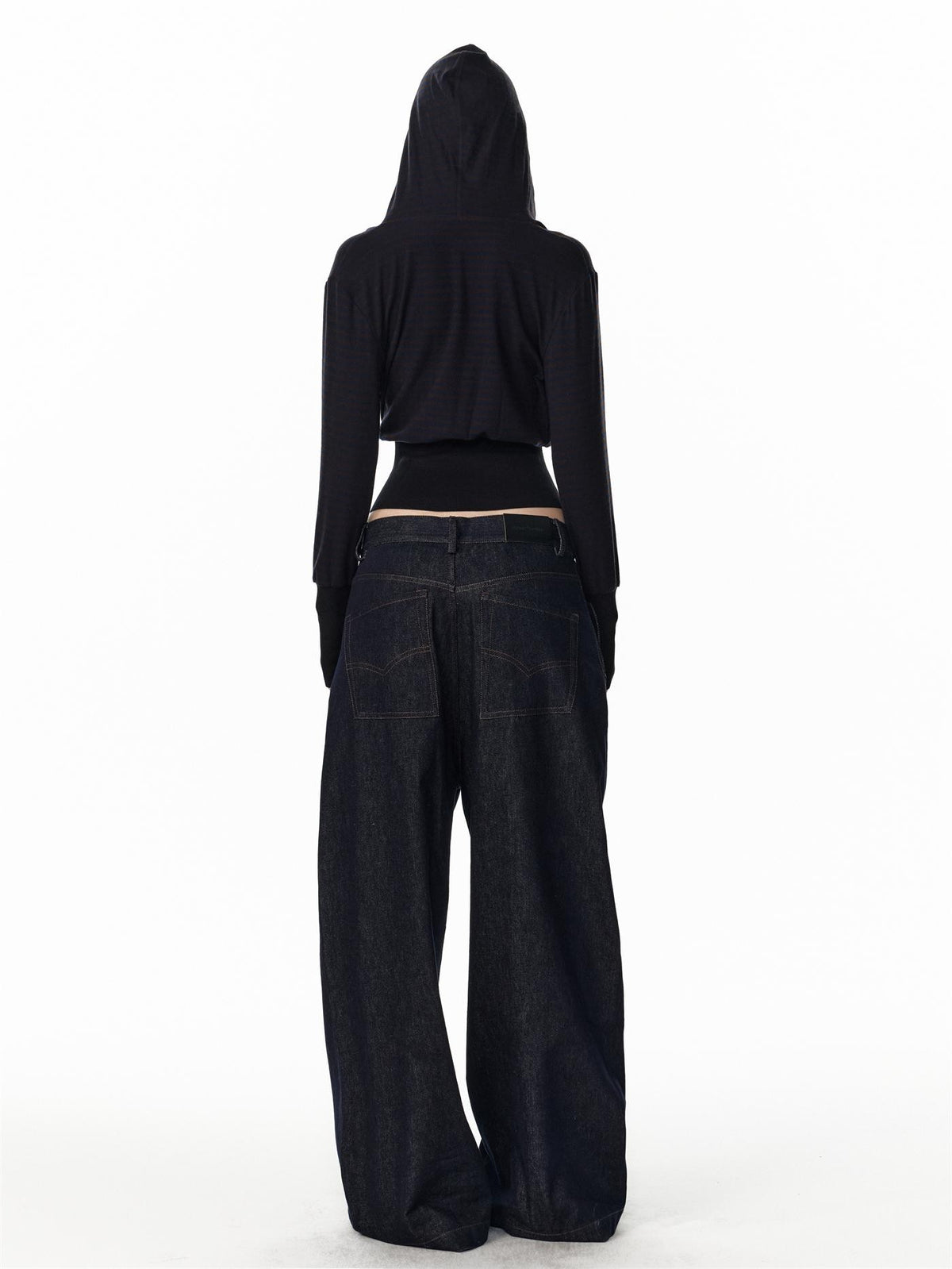 ALINNV Vintage Low Rise Loose Fit Straight Women&