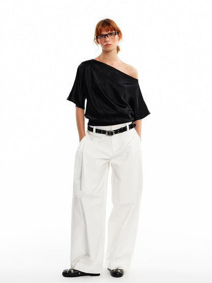 ALINNV Vintage Perforated Linked Studded Women&