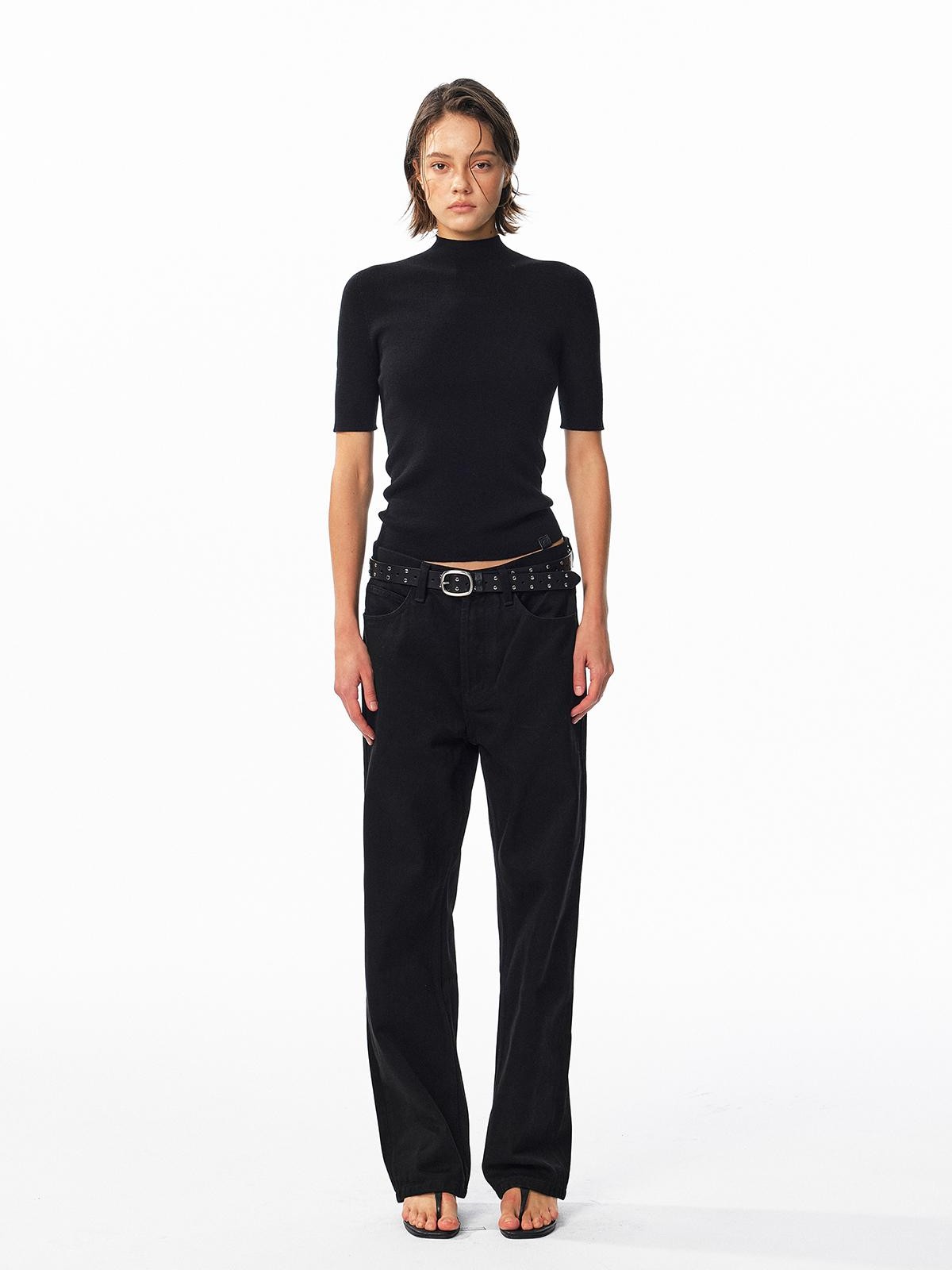 ALINNV Washed Low Waist Cotton Women&