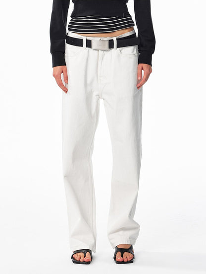 ALINNV Washed Low Waist Cotton Women&