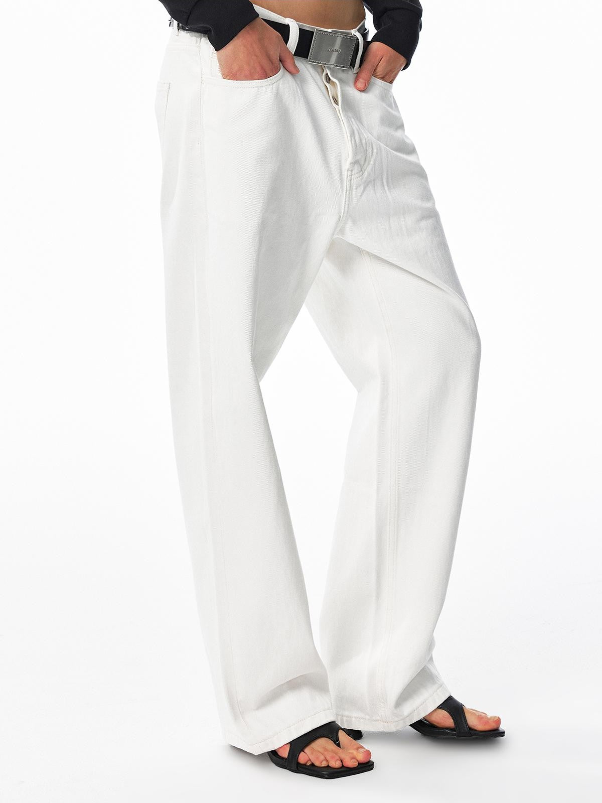 ALINNV Washed Low Waist Cotton Women&