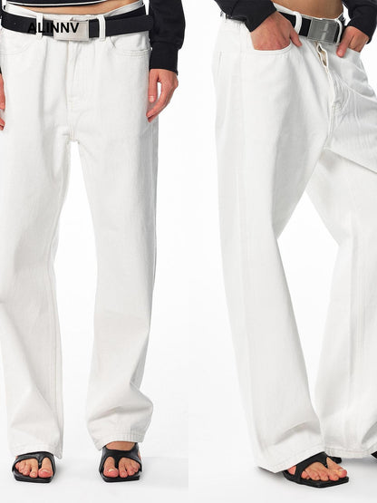ALINNV Washed Low Waist Cotton Women&
