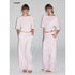 ALINNV Wide Sleeve Cinched Waist Loose Fit Women&