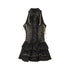ALL iN plan 100 Percent Cotton Sleeveless Slim Fit Puff Skirt Black Casual Mini Dresses