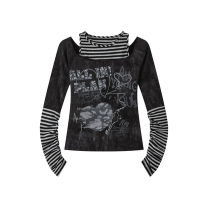 ALL_iN_plan_Acid_Riot_Lace_Trim_Slim_Fit_Top_MISSTT