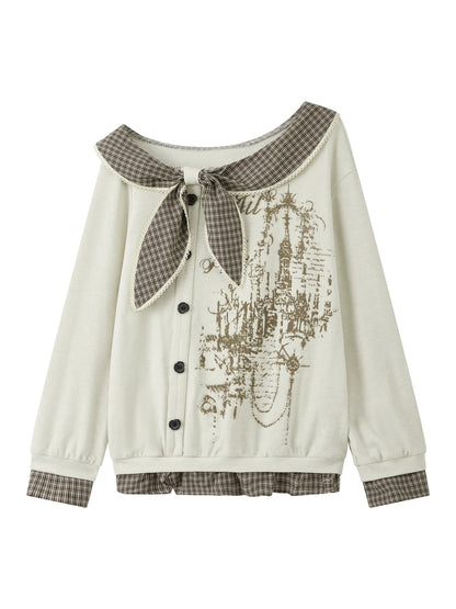 Acid Washed Riot Asymmetrical Knit Top