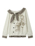Acid Washed Riot Asymmetrical Knit Top