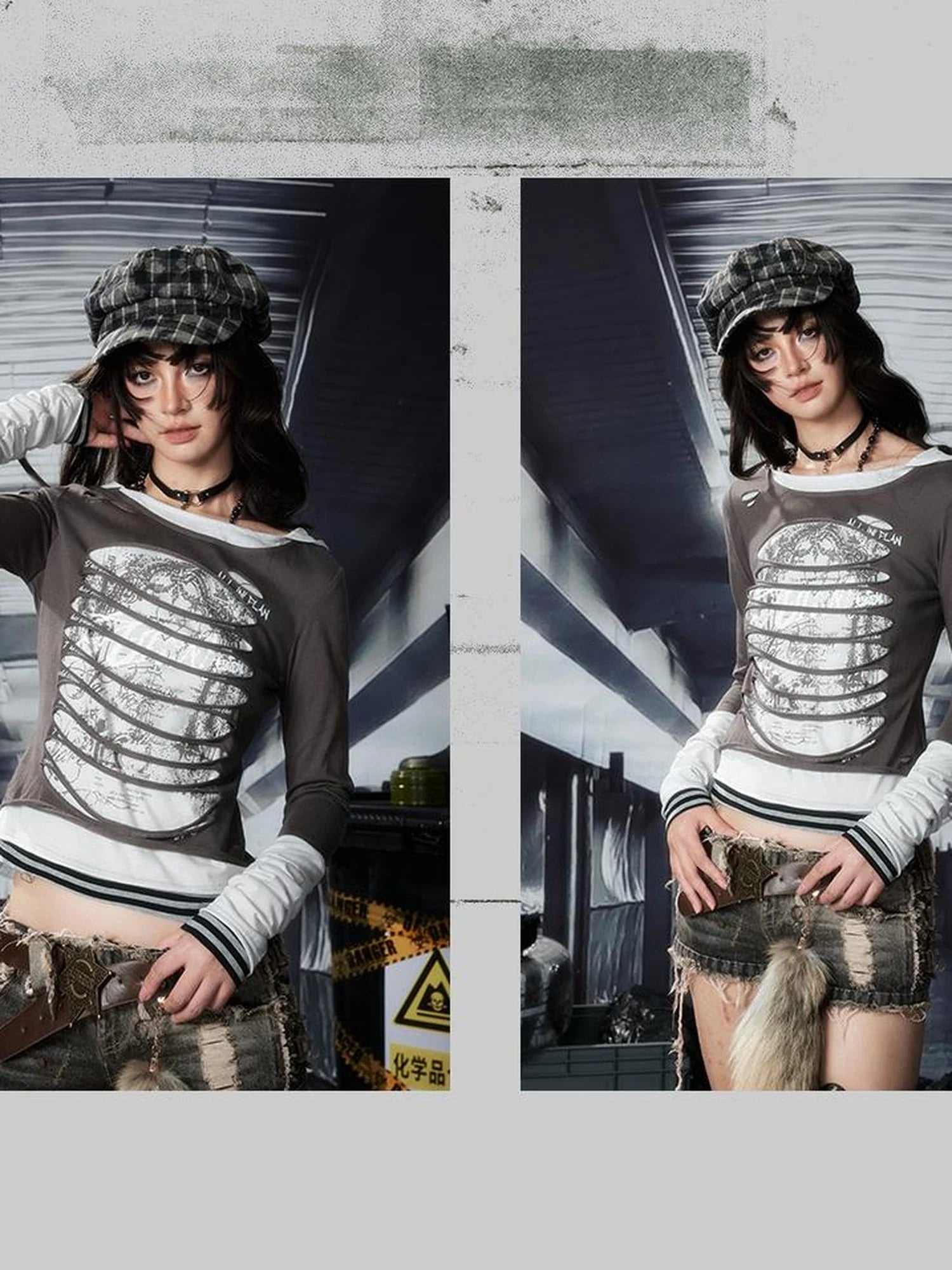 Acid Washed Riot Denim Shorts