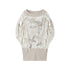 ALL iN plan Asymmetric One Shoulder Batwing Women&