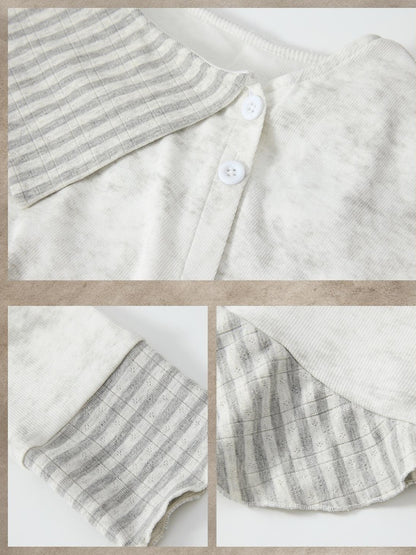 ALL iN plan Asymmetric Tie Dye Collared Women&