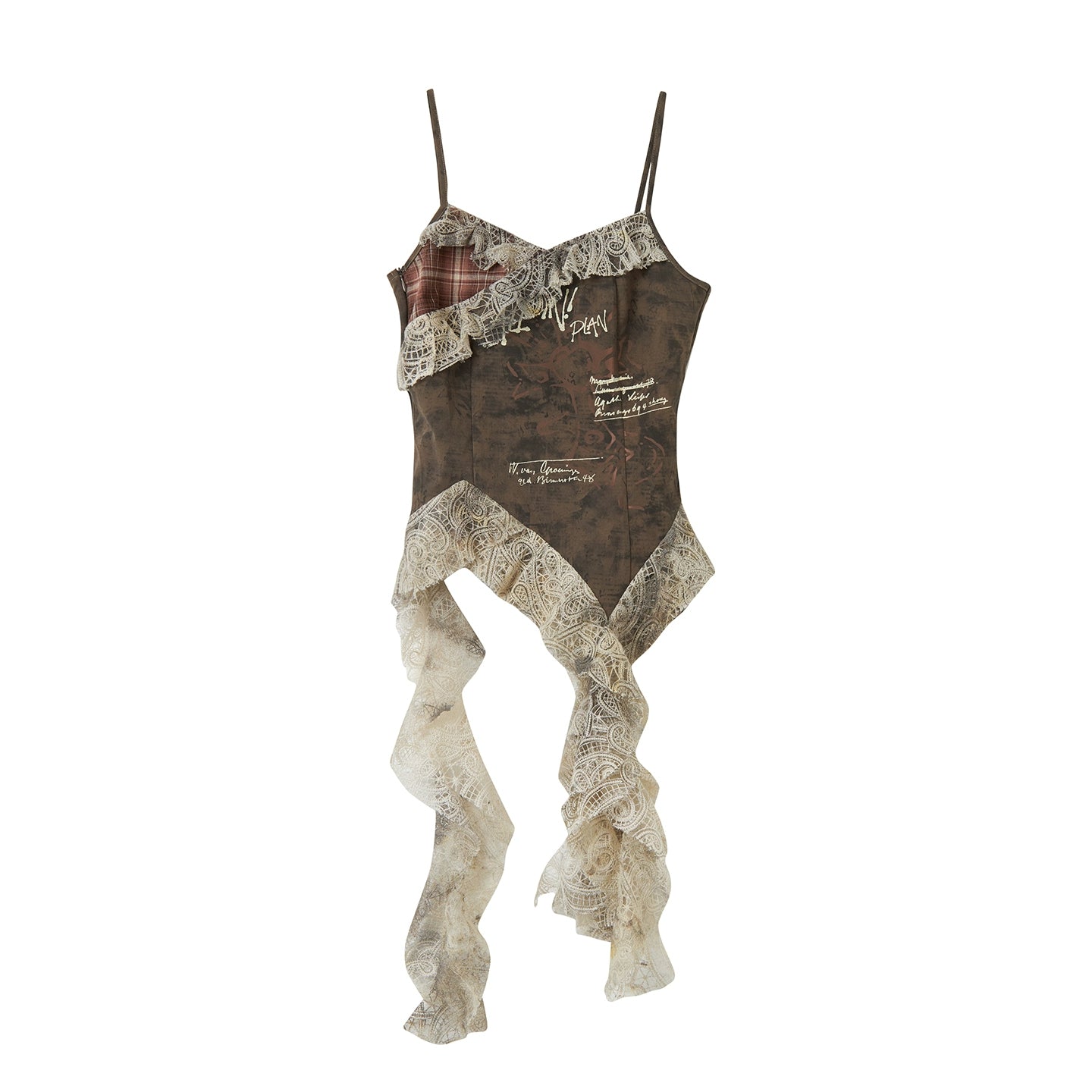 ALL_iN_plan_Asymmetrical_Lace_Trim_Punk_Print_Tank_Top_MISSTT