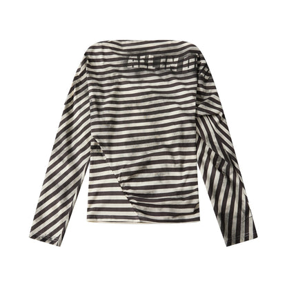 ALL_iN_plan_Asymmetrical_Striped_Off_Shoulder_Bat_Sleeve_Women&