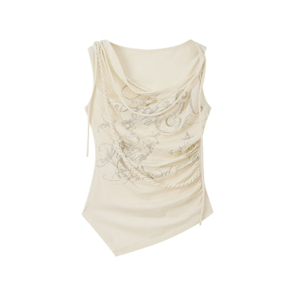 ALL_iN_plan_Bow_Letter_Print_One_Shoulder_Slim_Women&
