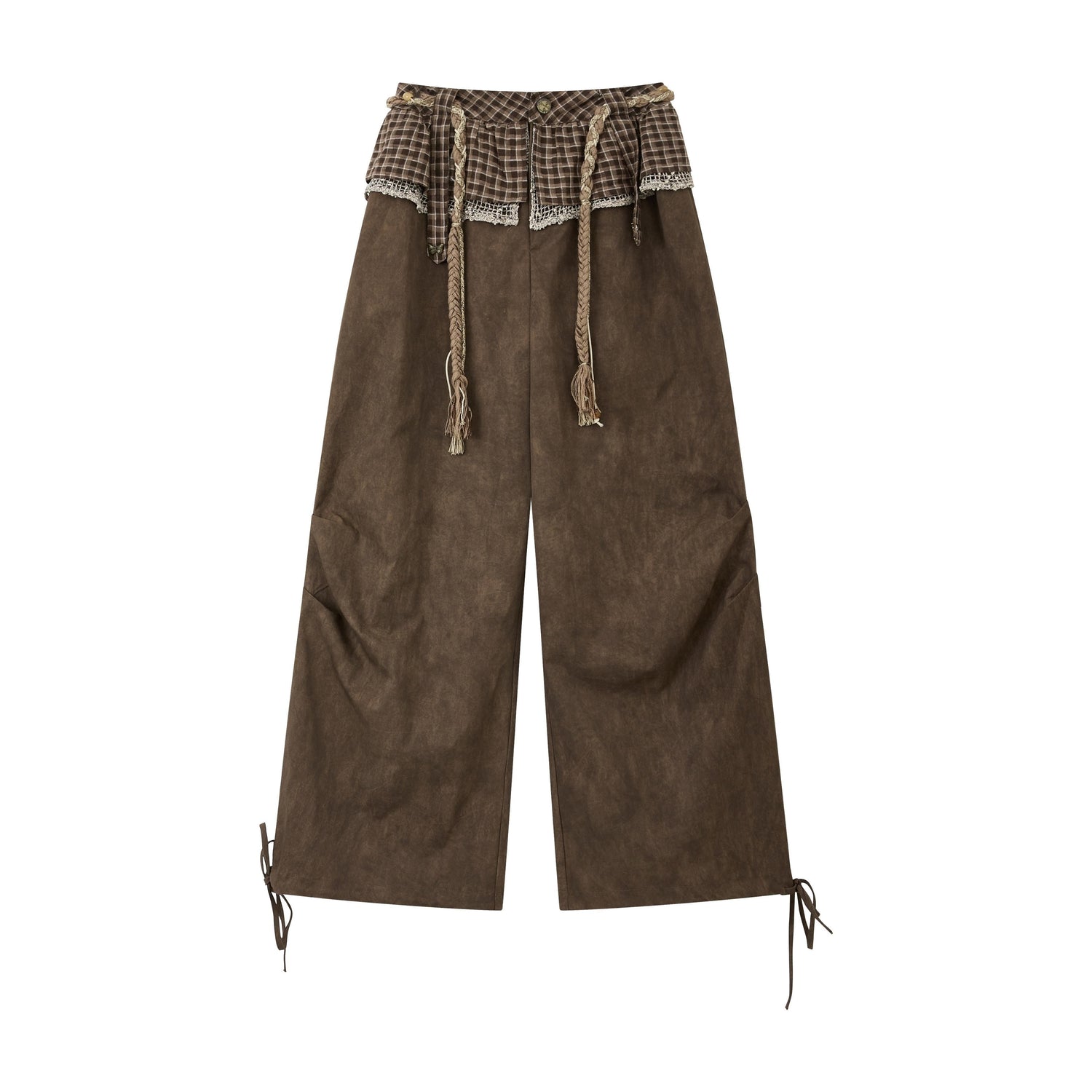 ALL_iN_plan_Brown_Tie_Dye_Waist_Belt_High_Waist_Vintage_Loose_Workwear_Women&