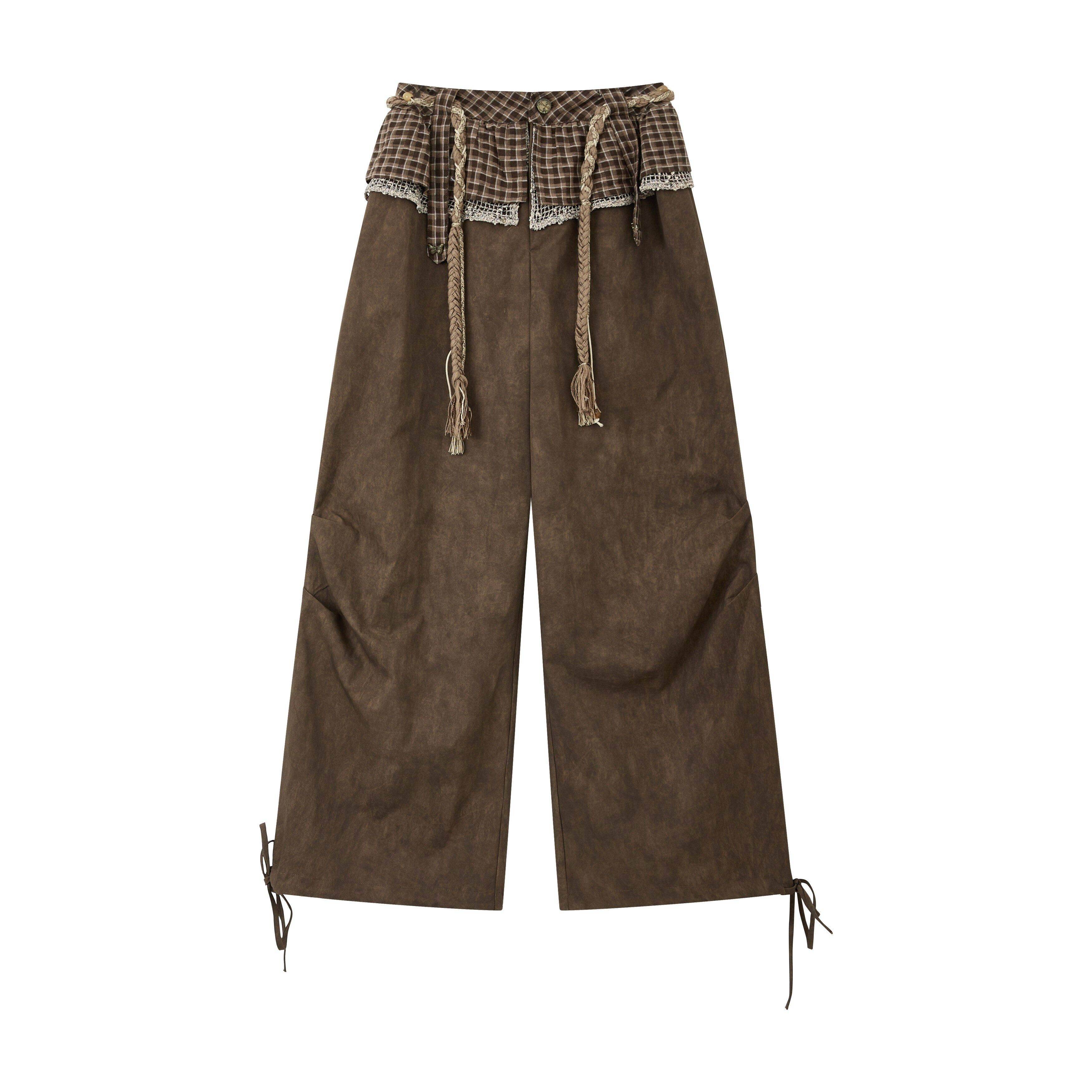 ALL_iN_plan_Brown_Tie_Dye_Waist_Belt_High_Waist_Vintage_Loose_Workwear_Women&