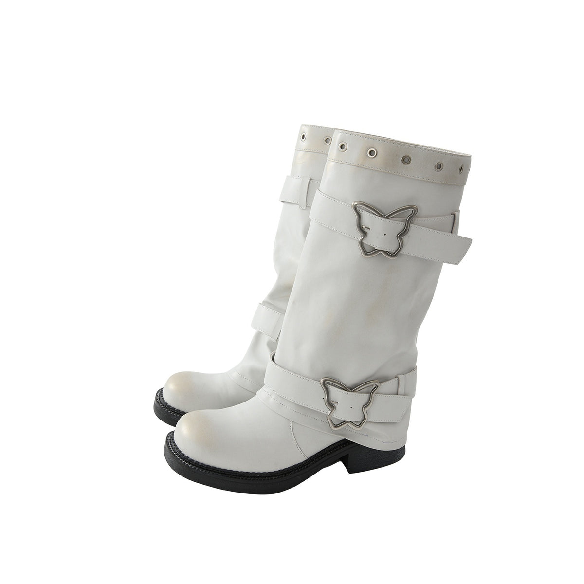 ALL_iN_plan_Distressed_Butterfly_Buckle_Platform_Women&