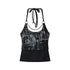 ALL_iN_plan_Distressed_Chain_Trim_Letter_Print_U_Neck_Slim_Women&