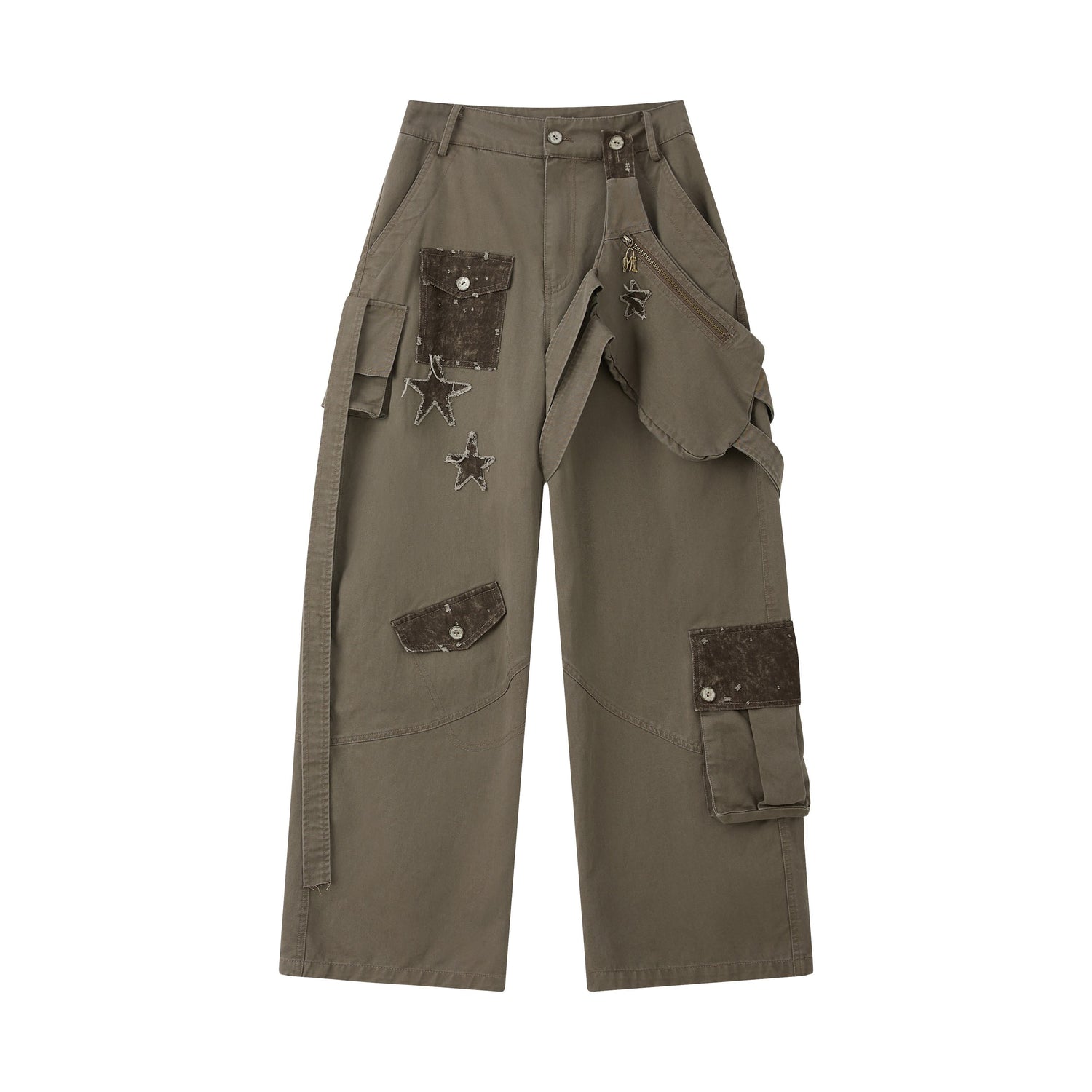 ALL_iN_plan_Distressed_Star_Cargo_High_Waist_Pocket_Women&