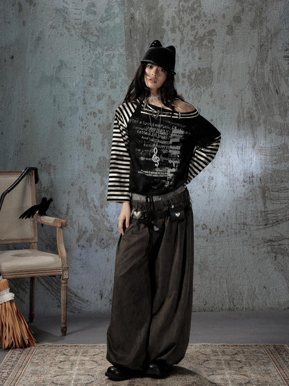 ALL iN plan Faux Two Piece Spliced Belted Polyester Women&