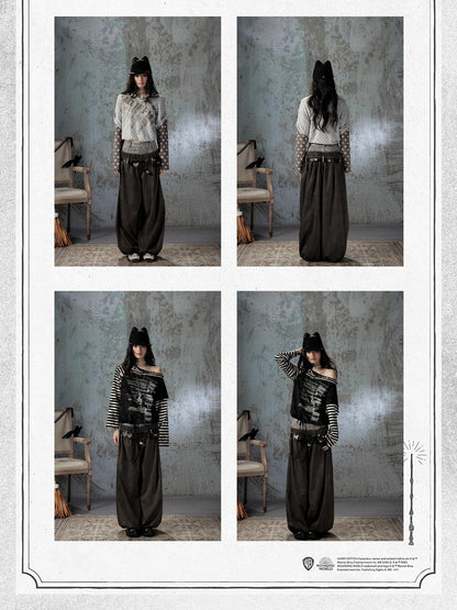 ALL iN plan Faux Two Piece Spliced Belted Polyester Women&