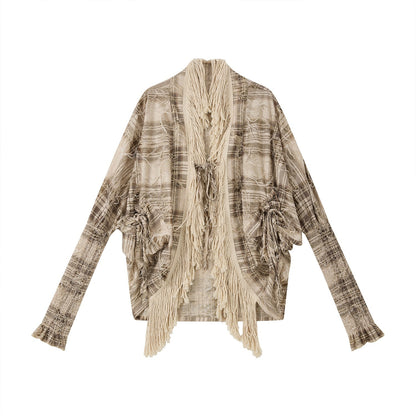 ALL_iN_plan_Fringe_Drawstring_No_Collar_Mid_Length_Loose_Women&