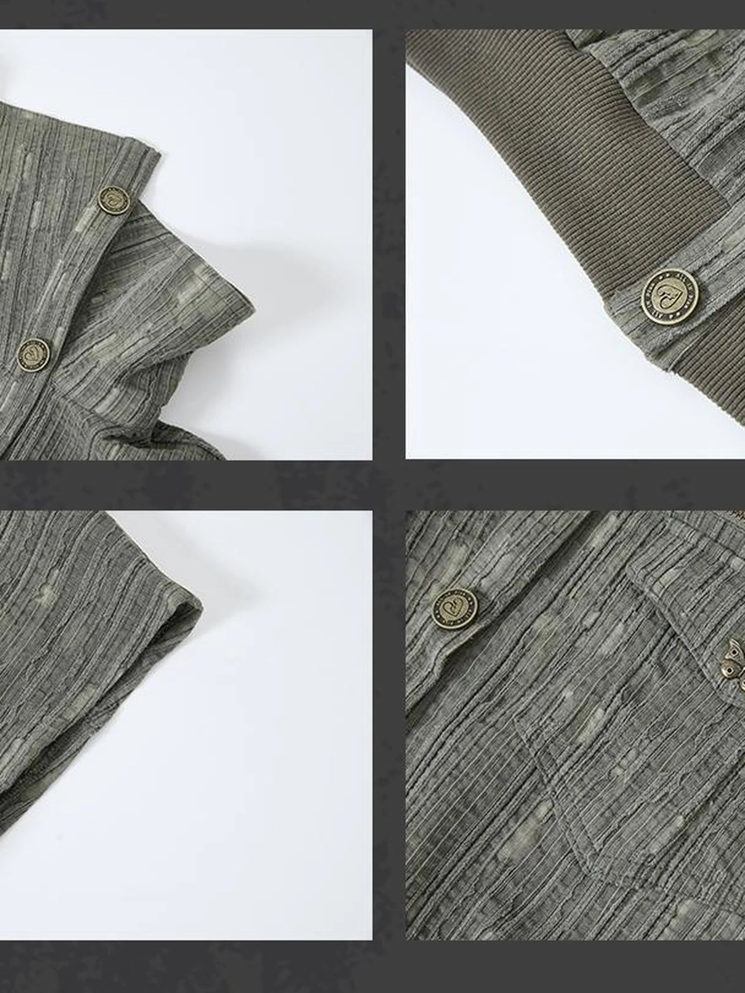 Gear Bite Marks Punk Cropped Jacket