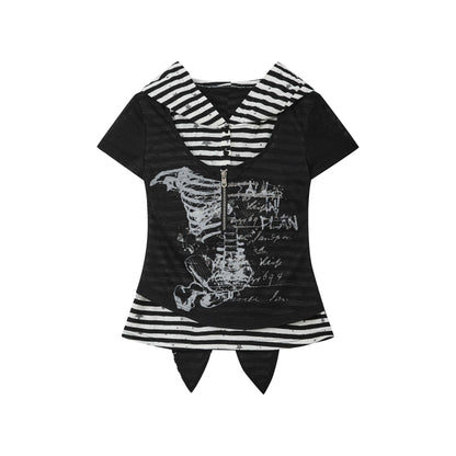 ALL_iN_plan_Hooded_Striped_Splice_Faux_Layered_Women&